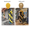 Ballonnenpilaar Reflex gold met zwart (mét topballon)