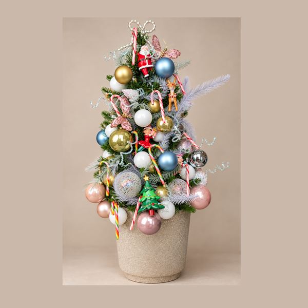 Pastel Wonderland Deluxe - kerststuk Pastel Wonderland Deluxe - kerststuk