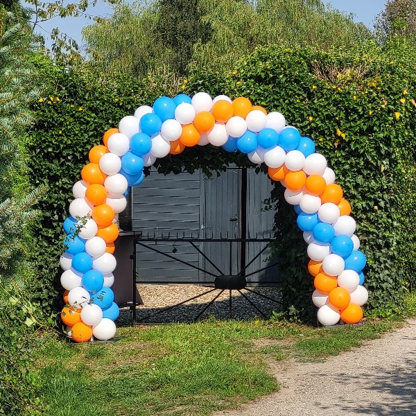 Ballonnenboog Oranje Wit Blauw